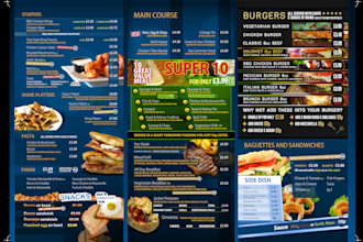 design your food or service menu
