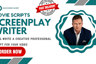 write your professional screenplay TV pilot short film script for online course