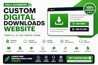 build your digital product store or digital download website