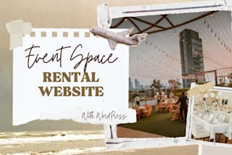 develop custom event space rental websites