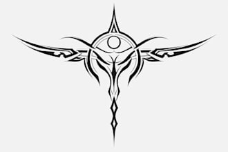 make a stunning tribal or minimalist tattoo design