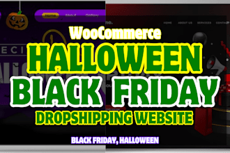 halloween website store black friday website, black friday via wordpress shopify
