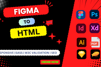convert figma to html, figma to react with tailwind css responsive
