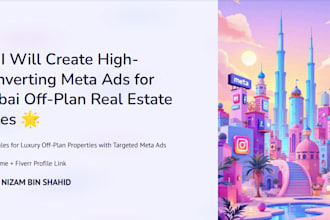 do meta ads for dubai real estate off plan property sales