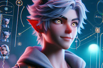 create 3d game character 3d game design