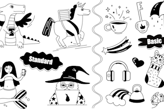 draw a custom minimalist doodle illustration