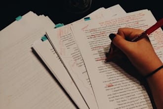 be your screenwriter and editor of your creative writing