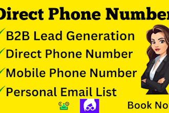 collect direct phone numbers mobile phone numbers and personal email
