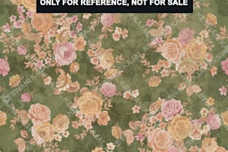 create seamless floral prints for apparel, home, wallpapers