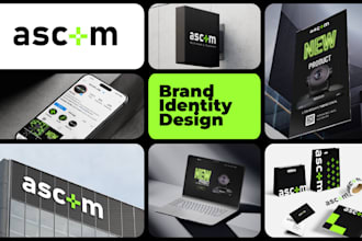 create logo, brand identity design or brand style guides