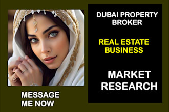 dubai property broker real estate business marketing research shopify marketing