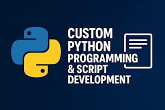 develop custom python scripts or softwares for any tasks