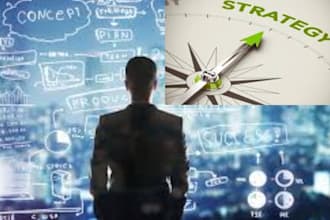 do powerpoint, strategic management, case studies, business plan,