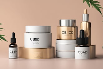 design cosmetic labels, product packaging box and cbd label