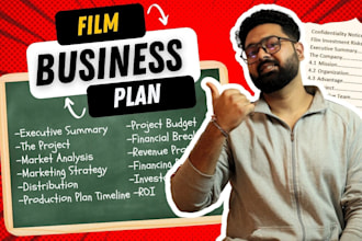 draft an investor ready film business plan presentation for your movie
