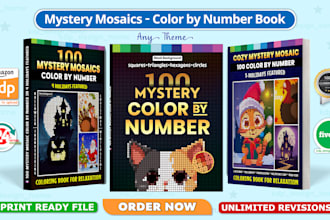 create mystery mosaics color by number book for adults