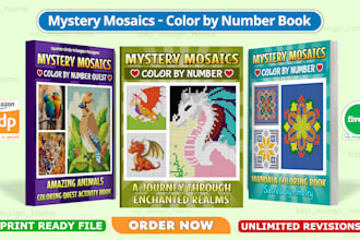 create mystery mosaics color by number for adults