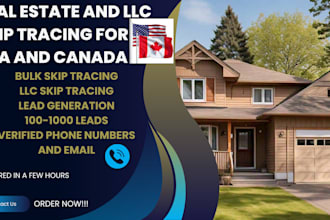 do llc and real estate skip tracing in the USA and canada