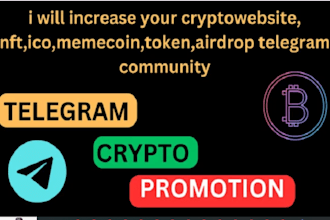 do solana memecoin promotion, crypto game, pump your sol,bsc, telegram promotion