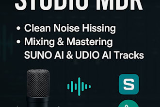 master clean hissing sound from your ai song suno,udio