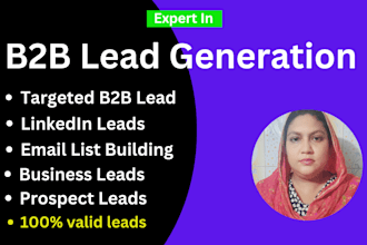 do targeted b2b lead generation, linkedin, prospect email list building