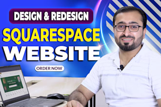 build squarespace website design or redesign, squarespace website development