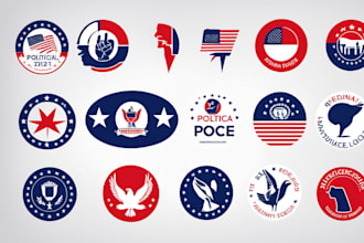 do modern political logo for election campaign