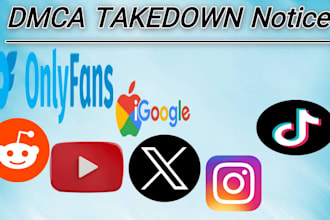 remove unwanted harassment content to tiktok,reddit,fb,twitter,ig under dmca