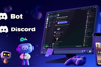 setup a custom discord server with a custom bot, with a whop store