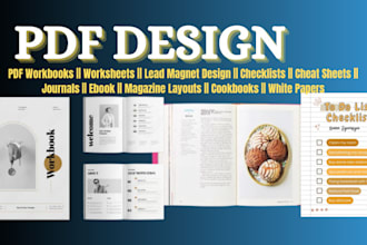 design your PDF german workbook, worksheet, lead magnet, checklist, ebook design