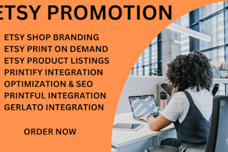 create an etsy shop including etsy product etsy listing etsy promotion etsy SEO