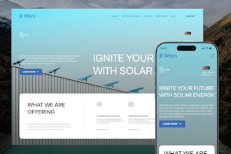 create solar energy website solar panel website solar landing page solar leads