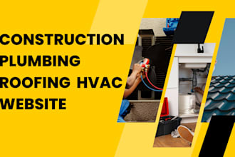 design construction website plumbing website roofing website wordpress website