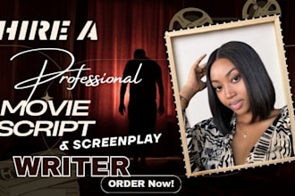 be your tv series writer, screenplay, film script, movie script, movie recap