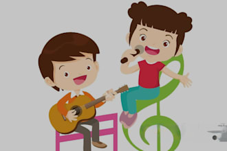 write sing and produce kids song by female vocalist nursery