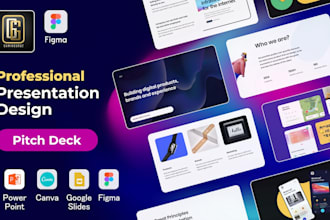 do professional figma presentation, pitch deck design