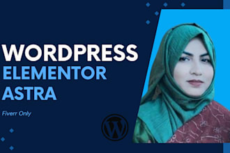 install wordpress website using elementor pro and astra pro