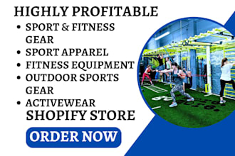 design sport fitness gear apparel fitness equipment activewear shopify store