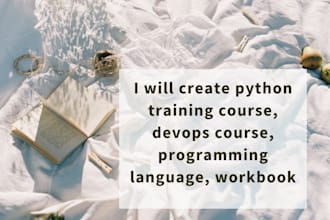 create python training course, devops course, programming language, workbook