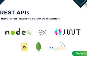 do backend development, apis integration using node express