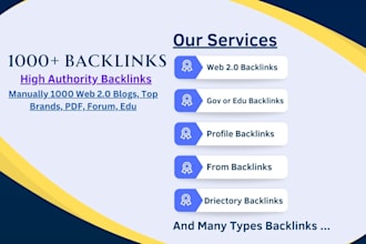 do create 1000 manual SEO link building service