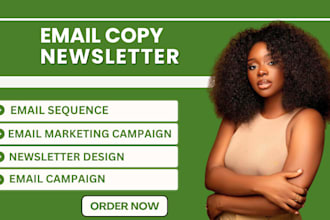 do email copy for your newsletter  news letter design,  design email campaign
