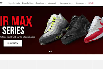design elegant sneakers shopify website white sneakers shoe shopify website