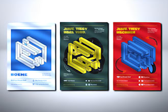 design urgent event flyers, vintage, church, sport, dj, travel flyer in 8 hours