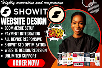 design and customize showit template or showit blog website and showit SEO