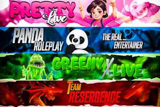 design youtube banner, facebook, linkedin cover and logo