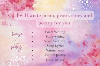 write poetry poem and stories