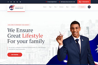 build immigration, consultancy and citizenship solutions website
