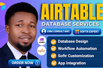 setup airtable database automation, airtable CRM specialist, softr webapp expert