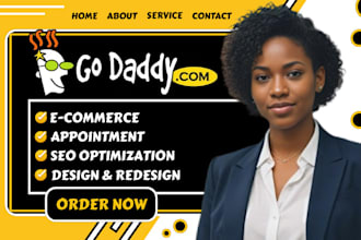 godaddy website design godaddy website redesign, develop godaddy website